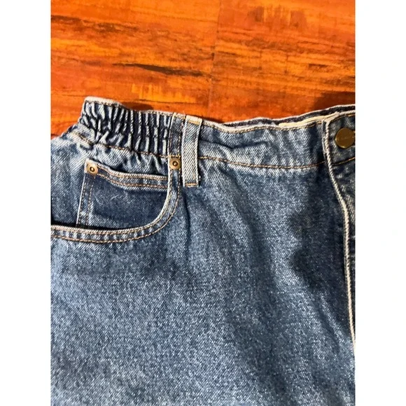 LL Bean Womens High Waist Denim Plus Sz 18 Classic Heritage 90s Flaw Retro Mom - Picture 4 of 7